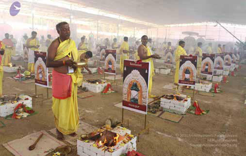 11-13 January 2015 1008 Homas (sacred fire rituals) conducted simultaneously for the grand Ati Rudra Maha Yaga2